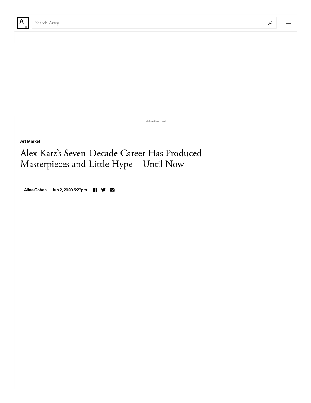 Alex Katz's Seven-Decade Career Has Produced Masterpieces And