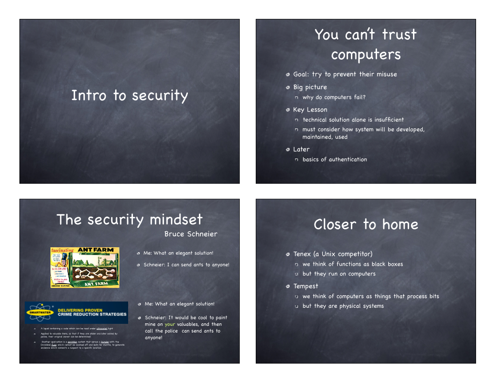 Intro to Security