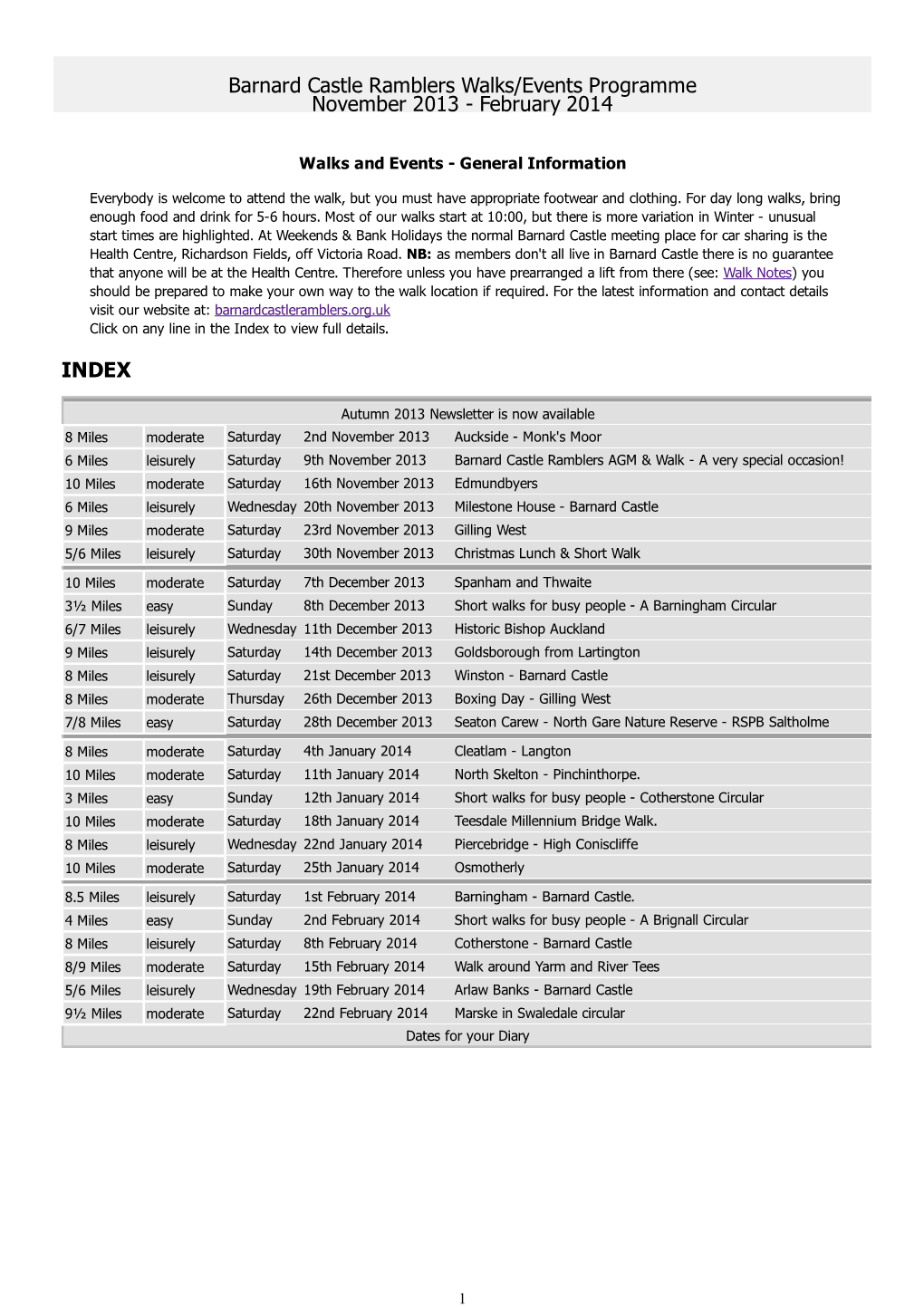 Print Walks/Events Programme V1113 0214