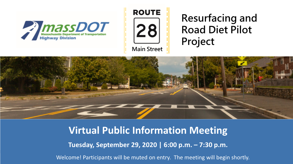 Resurfacing and Road Diet Pilot Project