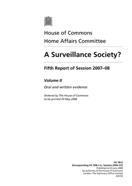 A Surveillance Society?