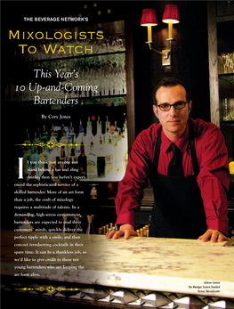 Mixologists to Watch