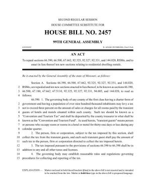 House Bill No. 2457