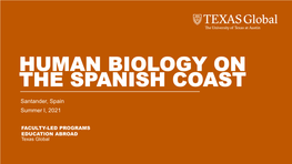 Human Biology on the Spanish Coast