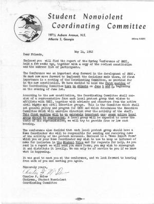 SNCC: Report on Spring Conference, April 27-29, 1962