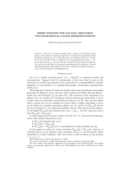 Serre Weights for Locally Reducible Two-Dimensional Galois Representations