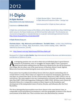 H-Diplo/Haus Review