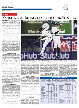 Yankees Beat Royals Despite Losing Ellsbury