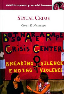 Sexual Crime: a Reference Handbook