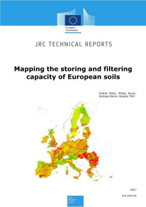Mapping the Storing and Filtering Capacity of European Soils