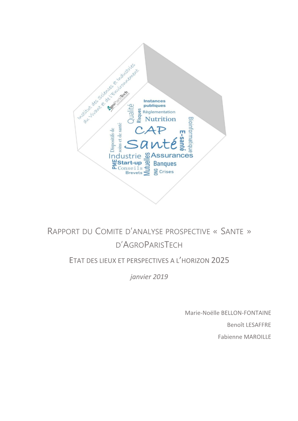 Rapport Du Comite D'analyse Prospective « Sante