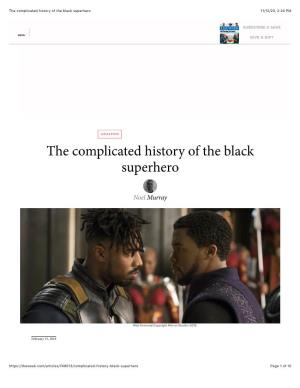 The Complicated History of the Black Superhero 11/12/20, 2:24 PM