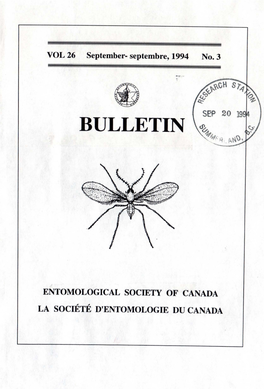 BULLETIN VOL 26(3) - September/ Septembre, 1994 , VOL26 No.3