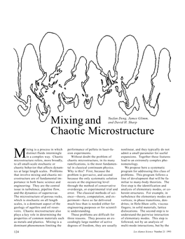 Mixing and Chaotic Microstructure