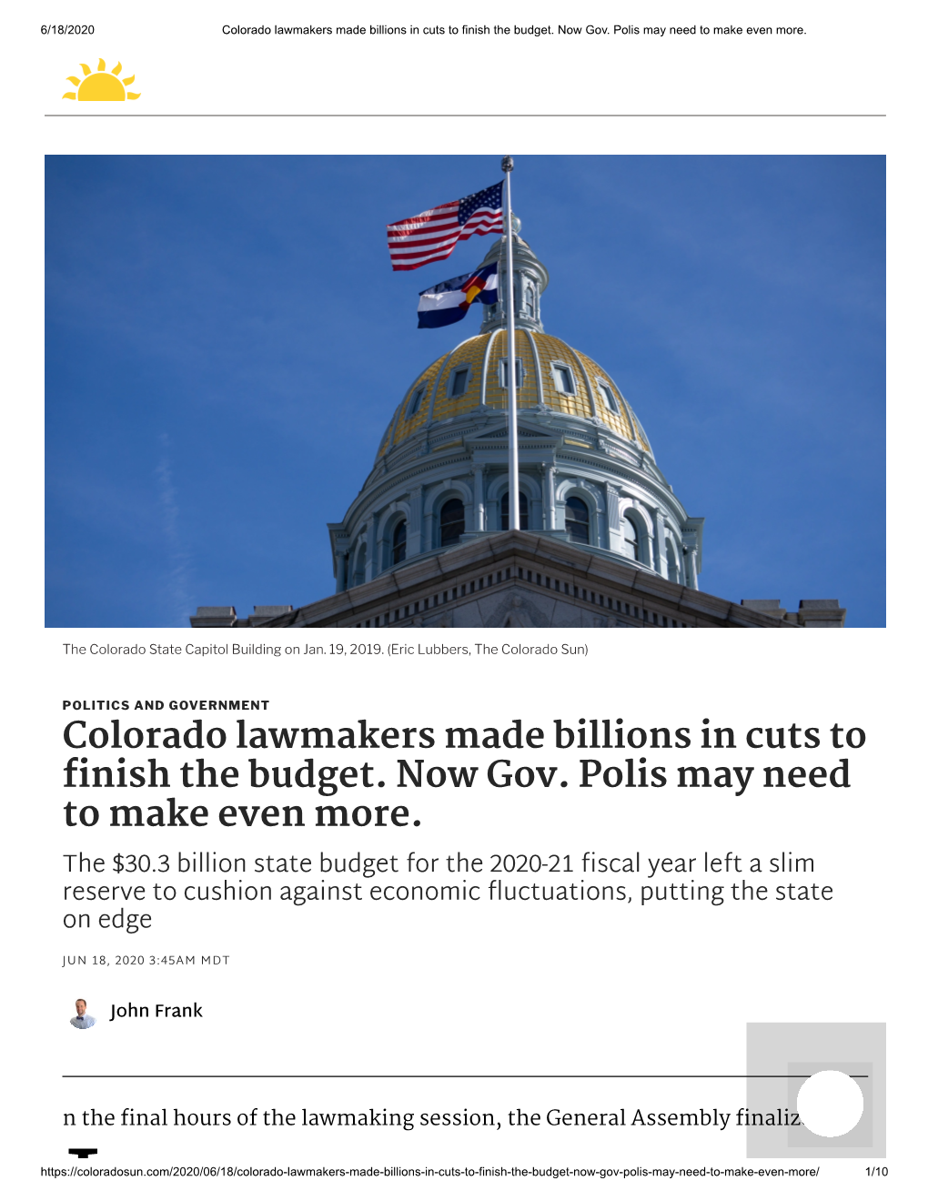 Colorado Lawmakers Made Billions in Cuts to Finish the Budget. Now Gov