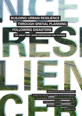 Building Urban Resilience Through Spatial Planning Following Disasters