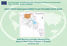 Draft River Basin Management Plan for Debed River Basin