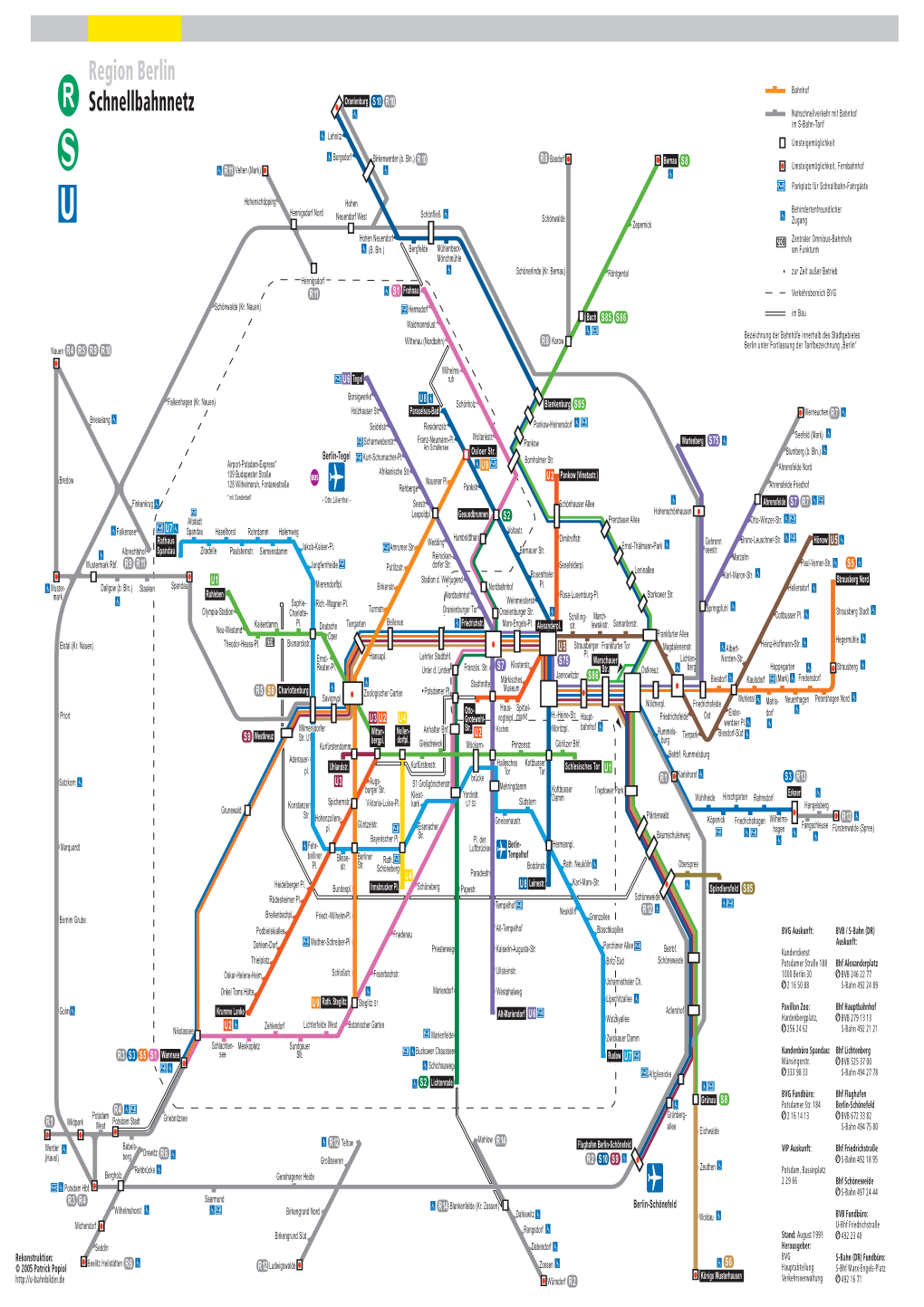 Region Berlin Schnellbahnnetz