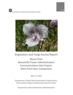 2019 Vegetation Survey Report