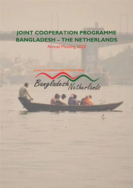 JOINT COOPERATION PROGRAMME BANGLADESH – the NETHERLANDS Annual Meeting 2020