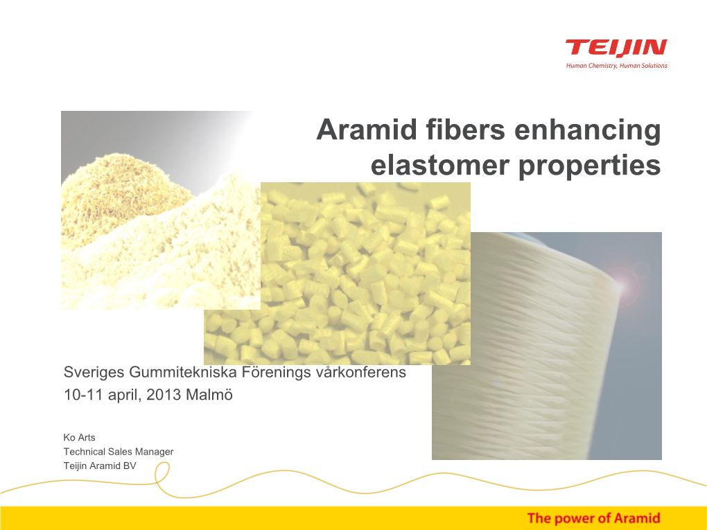 Aramid Short Fiber and Sulfron