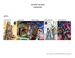 Star Wars™ Day 2018 Trading Cards