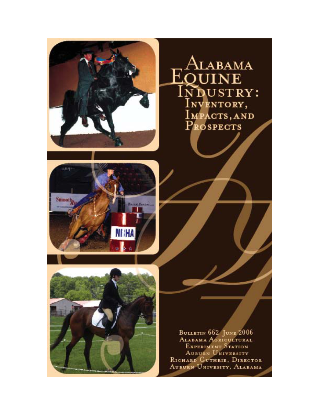 Alabama Equine Industry: Inventory, Impacts, and Prospects