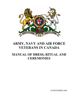 Army, Navy and Air Force Veterans in Canada