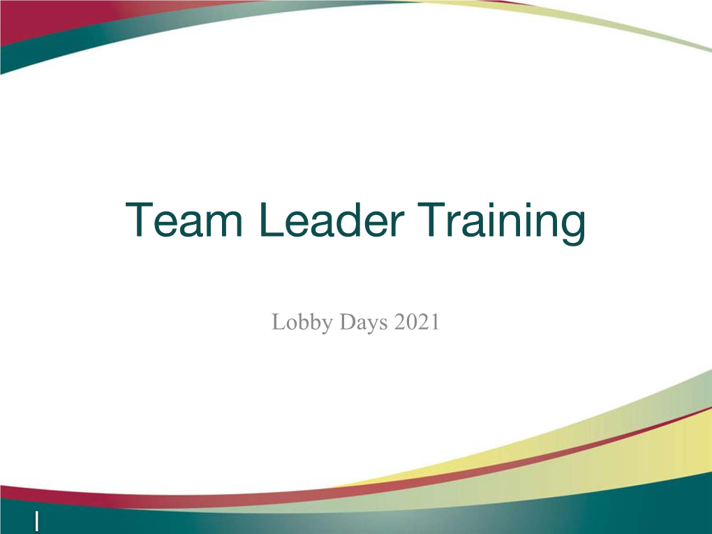 Team Leader Training