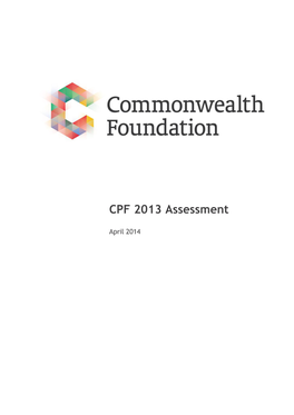 CPF 2013 Assessment