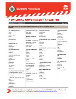 Nsw Local Government Areas Fdi