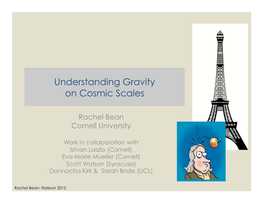 Understanding Gravity on Cosmic Scales