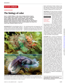 The Biology of Color Forward by Technological Advances That Include Spectrophotometry, Digital Imaging, Compu