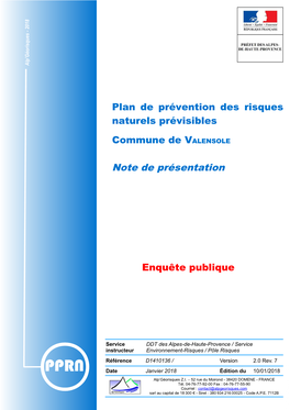 Note De Présentation