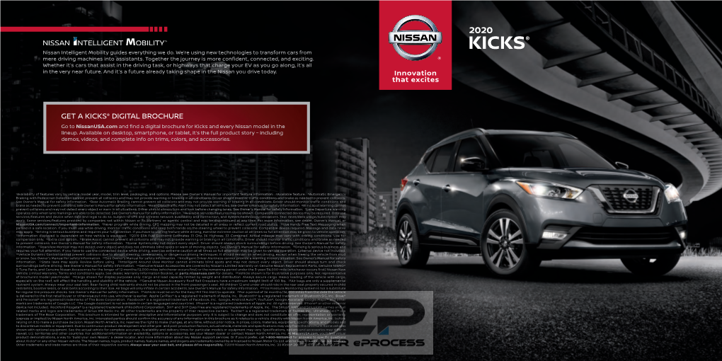 Nissan 2020 Kicks Brochure