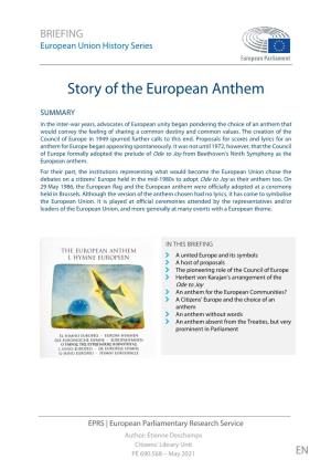 Story of the European Anthem