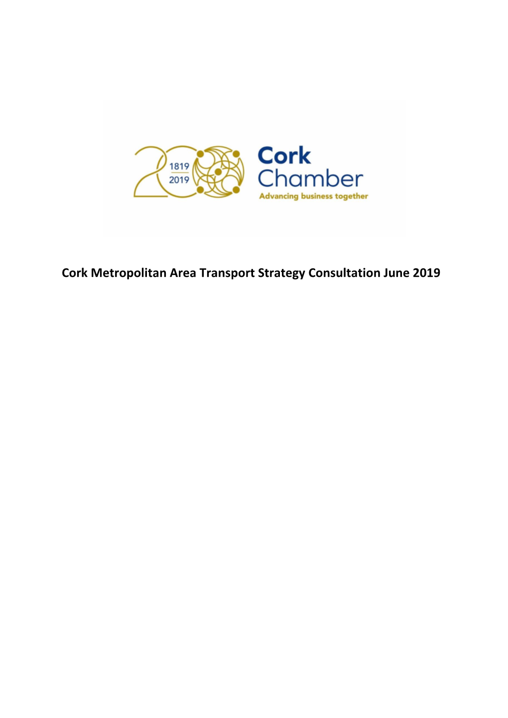 Cork Metropolitan Area Transport Strategy Consultation June 2019