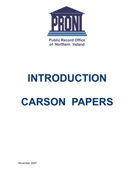 Introduction to the Carson Papers Adobe