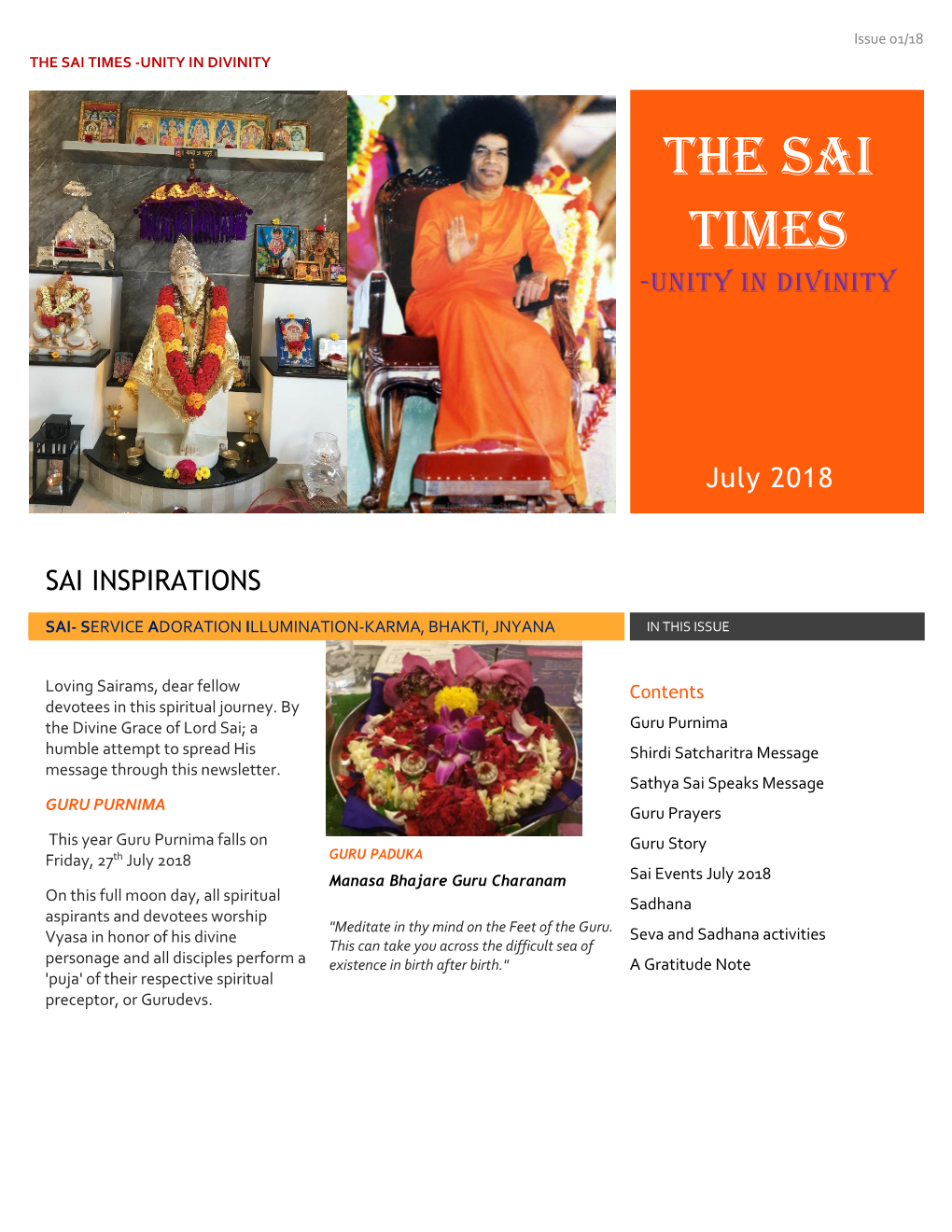 The Sai Times -Unity in Divinity