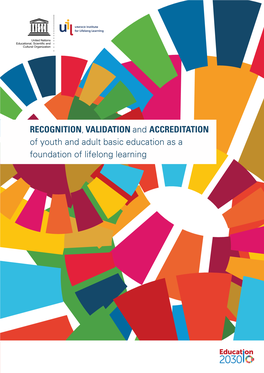 Recognition, Validation and Accreditation of Youth and Adult