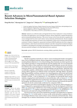 Recent Advances in Micro/Nanomaterial-Based Aptamer Selection Strategies