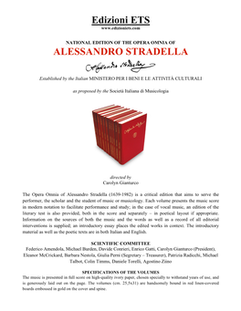 Edizioni ETS ALESSANDRO STRADELLA