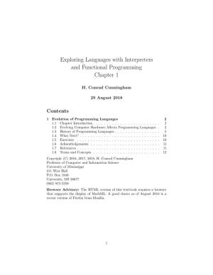Exploring Languages with Interpreters and Functional Programming Chapter 1