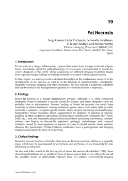 Fat Necrosis