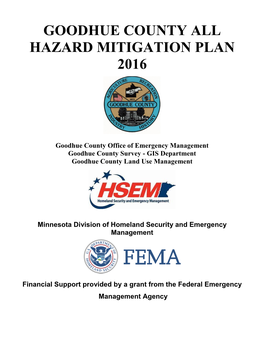 Goodhue County All Hazard Mitigation Plan 2016