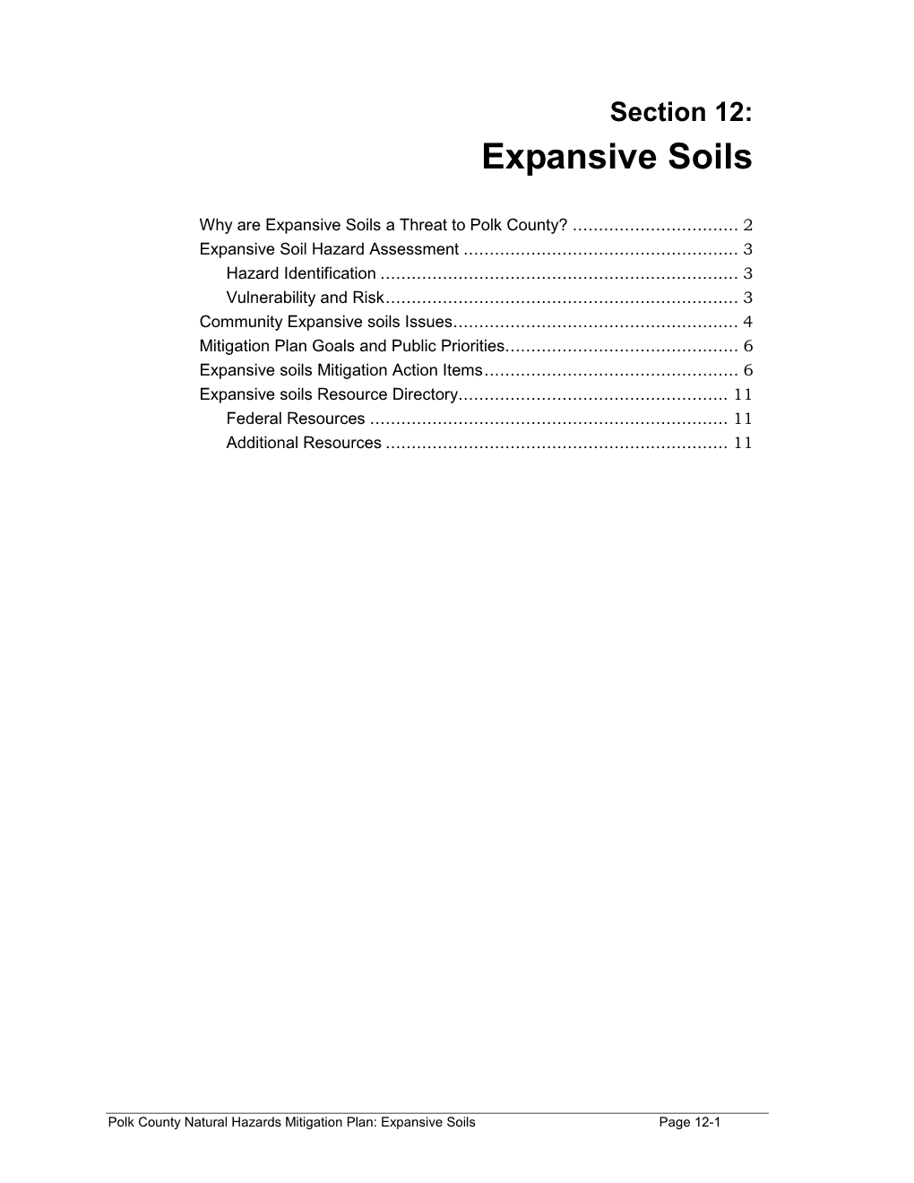 Section 12: Expansive Soils