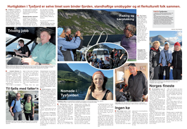 Norges Fineste Trivelig Jobb Nomade I Tysfjorden Ingen Kø