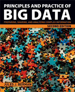 Principles and Practice of Big Data Principles and Practice of Big Data Preparing, Sharing, and Analyzing Complex Information Second Edition