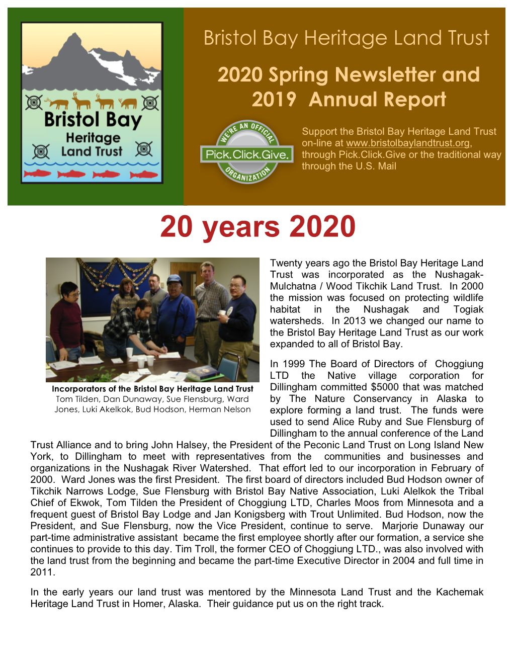 Most Recent Annual Report