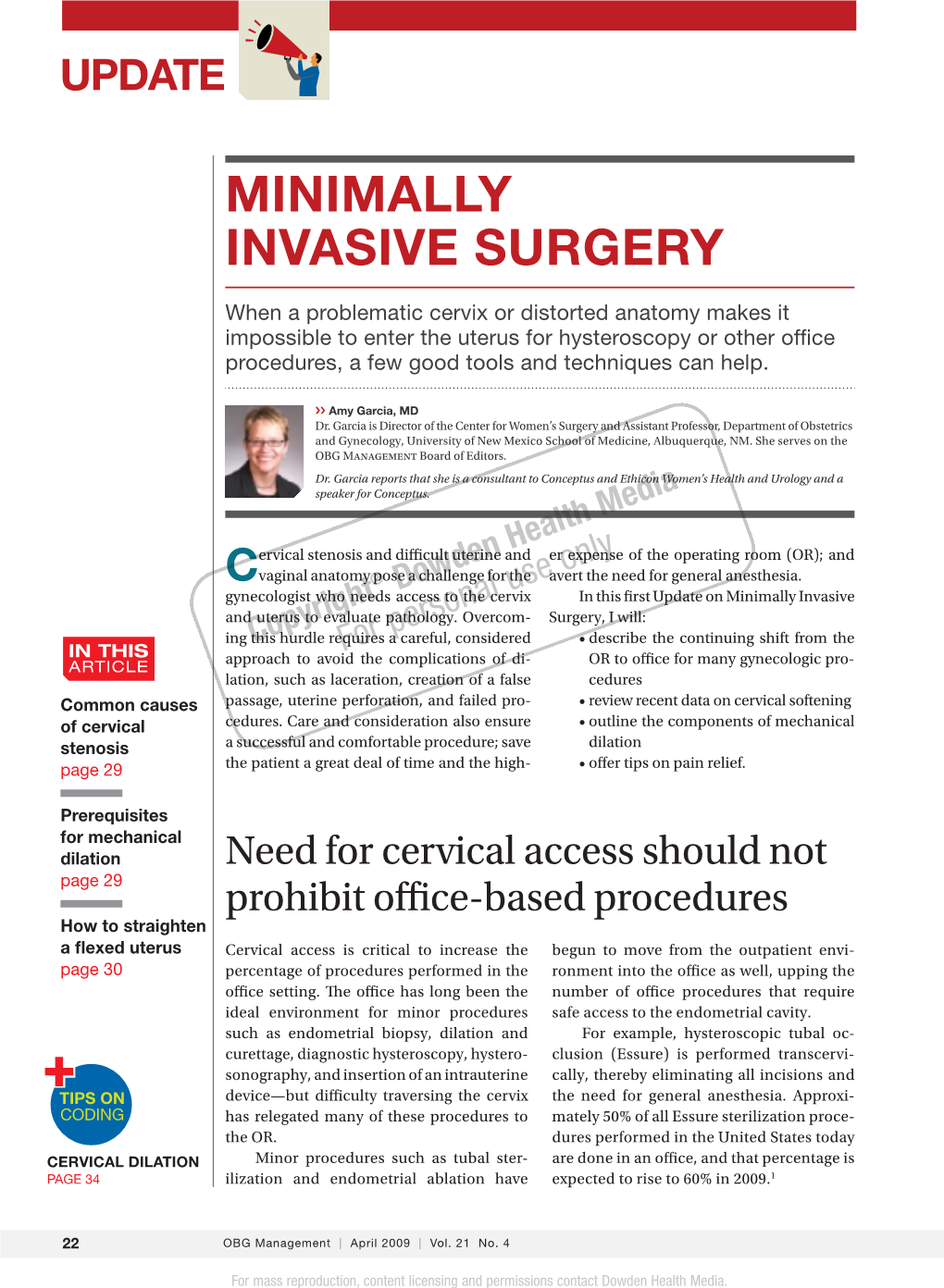 MINIMALLY INVASIVE SURGERY Cervical